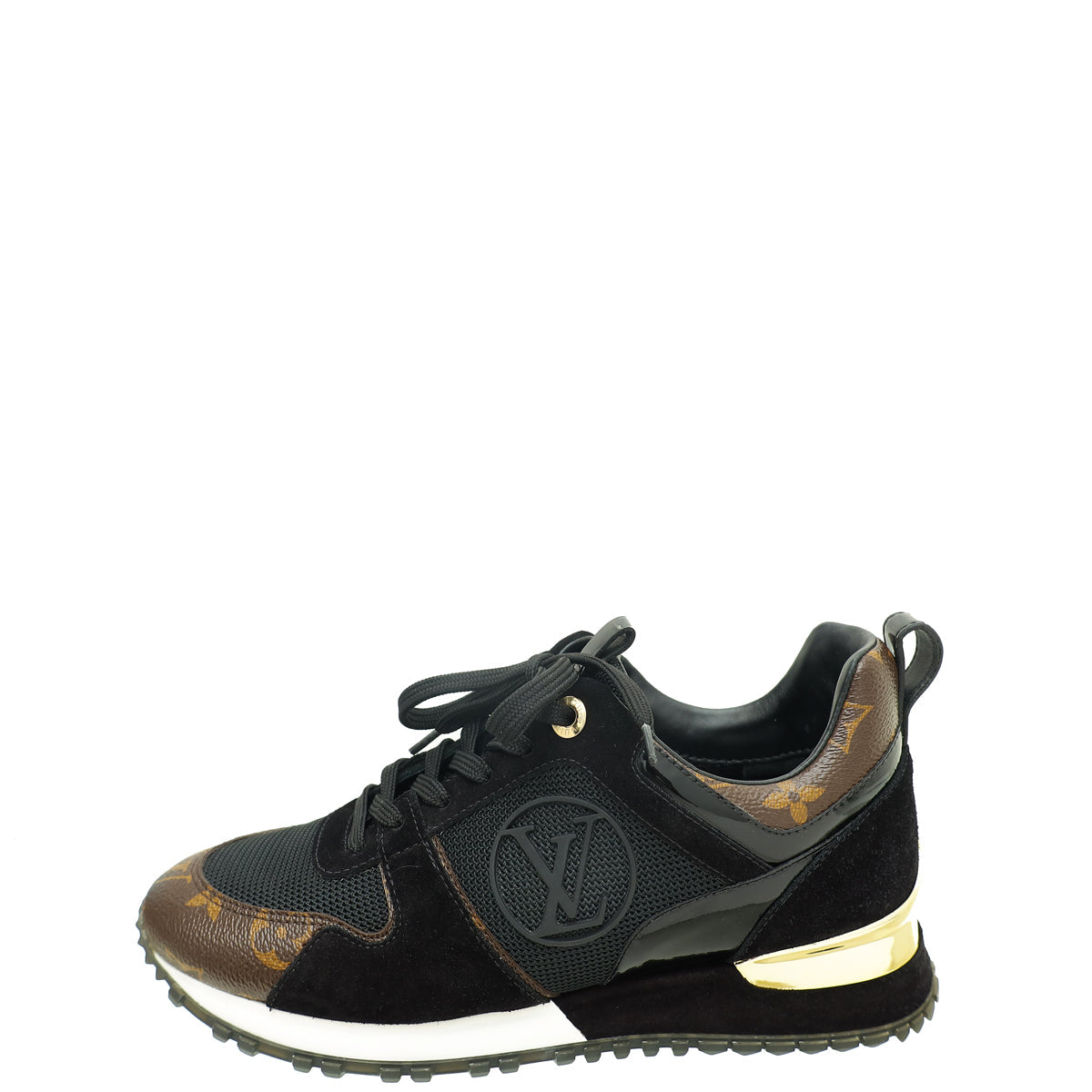 Louis Vuitton Monogram Black Run Away Sneakers 36