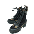 Louis Vuitton Bicolor Monogram and Suede Laureate Desert Boot 36