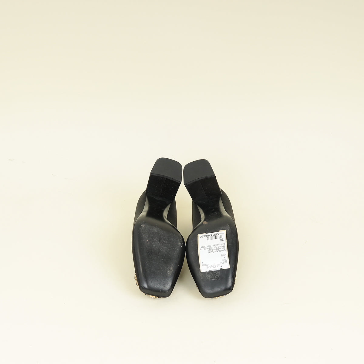 Louis Vuitton Black Madeleine Satin Silk Pump 36
