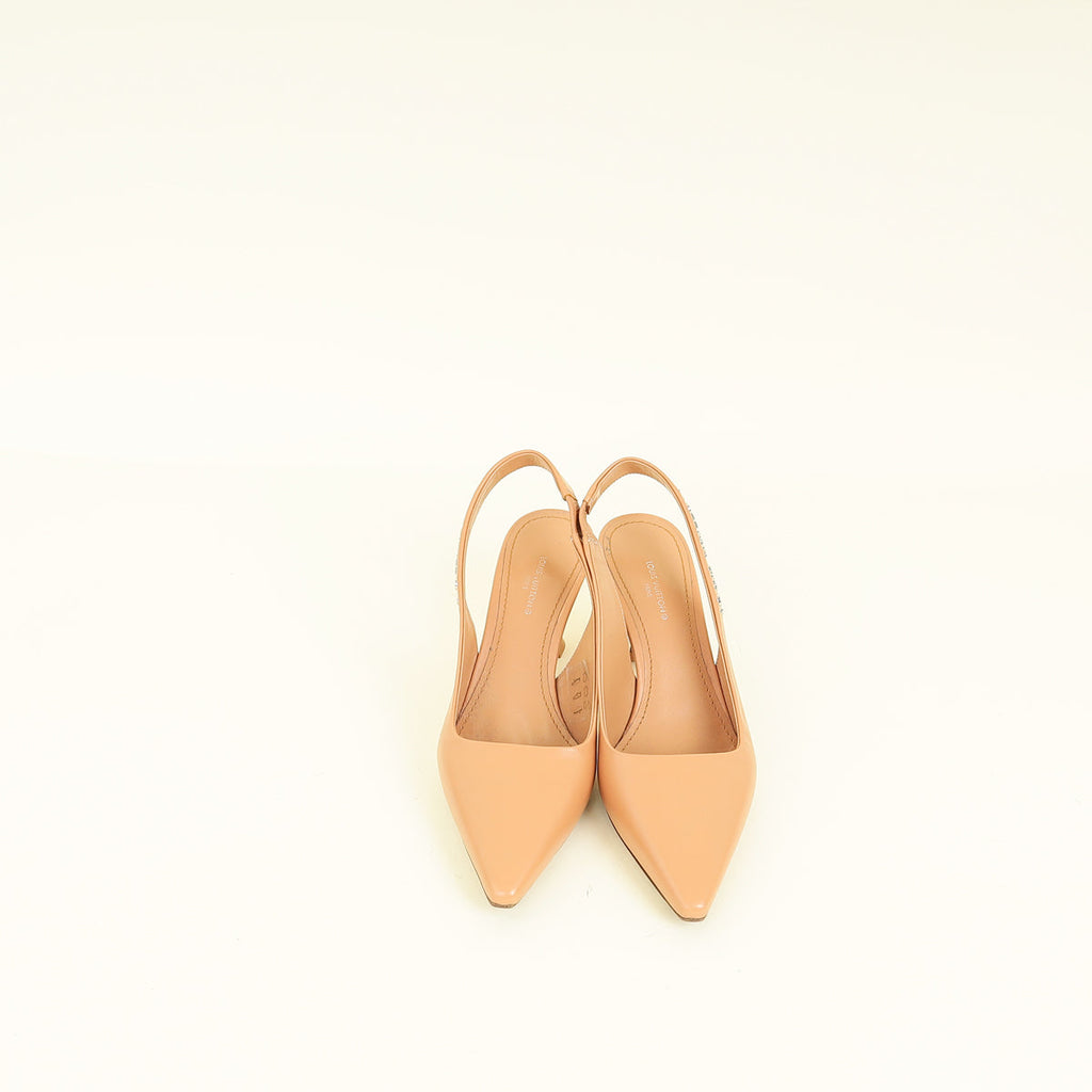 Louis Vuitton Chai Sparkle Slingback Pumps 36