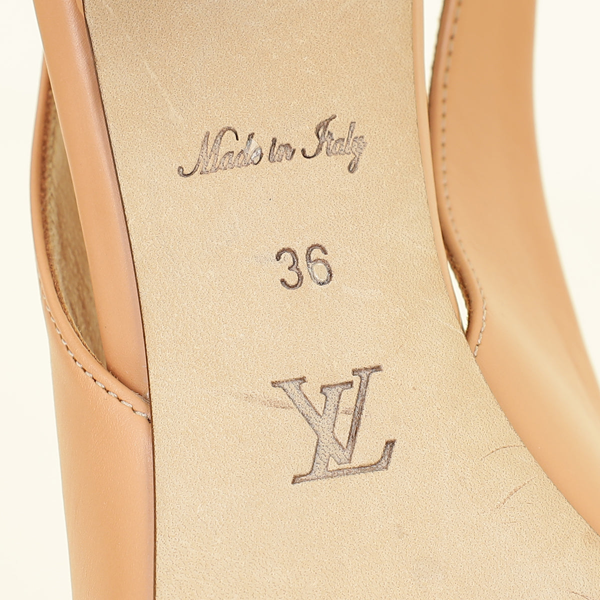 Louis Vuitton Chai Sparkle Slingback Pumps 36
