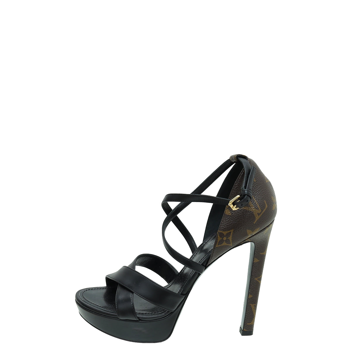 Louis Vuitton Brown Middle East Exclusive Temptation Platform Sandals 37