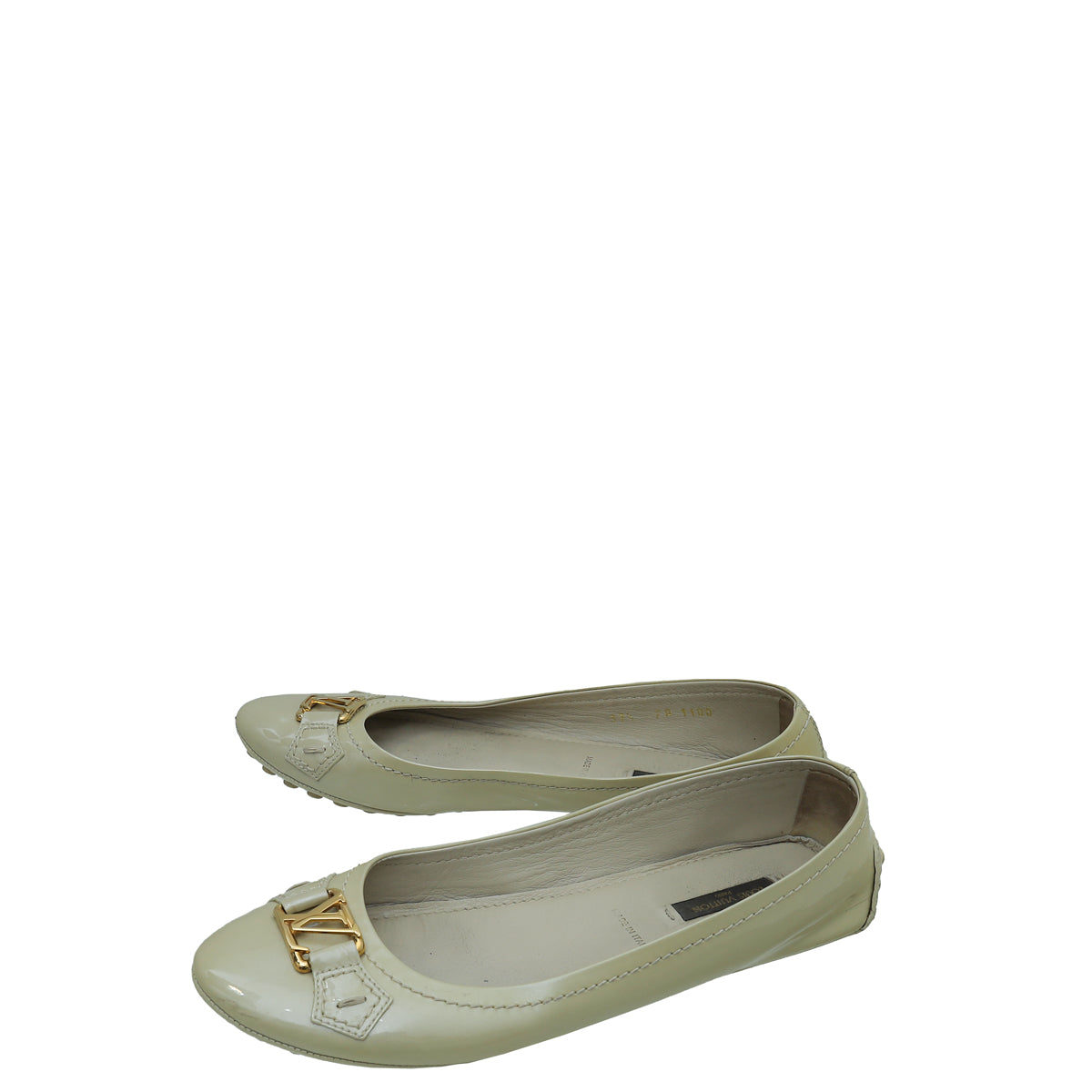 Louis Vuitton Beige Oxford Ballerina Flats 37.5