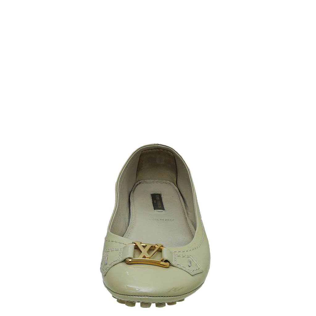 Louis Vuitton Beige Oxford Ballerina Flats 37.5