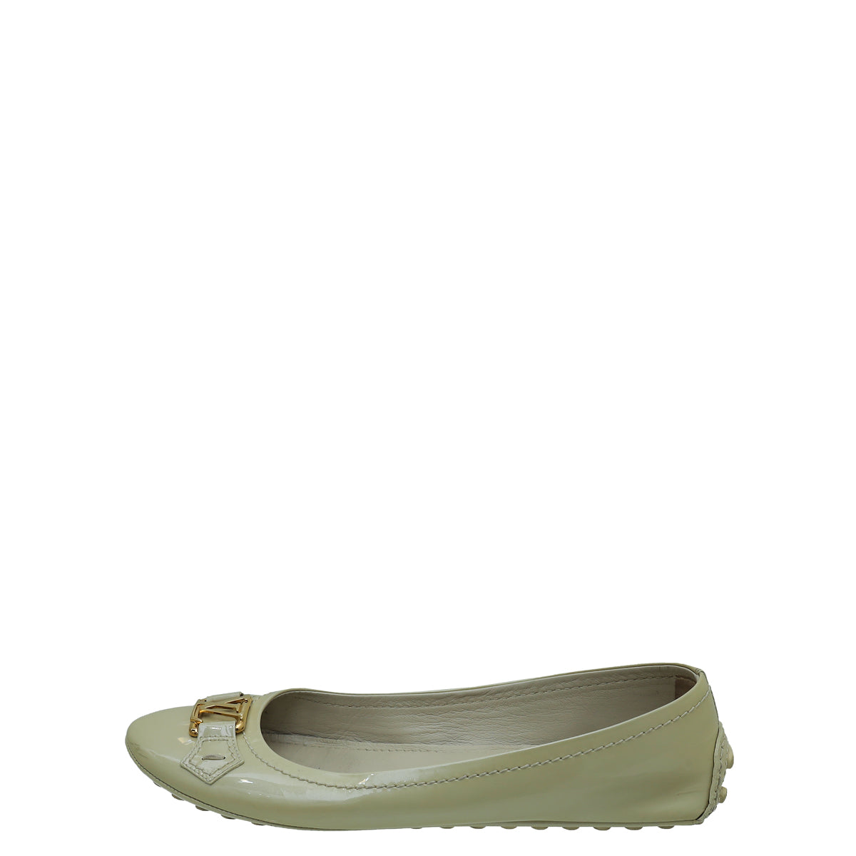 Louis Vuitton Beige Oxford Ballerina Flats 37.5