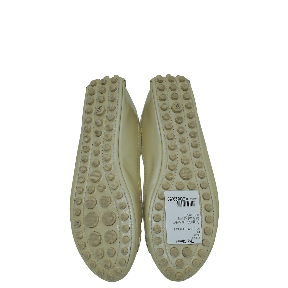 Louis Vuitton Beige Oxford Ballerina Flats 37.5