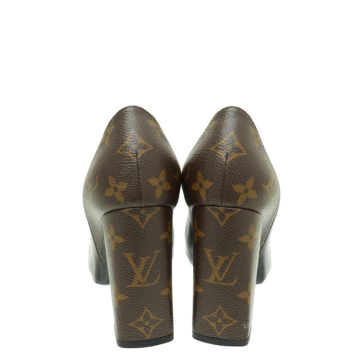 Louis Vuitton Monogram Black Matchmake Pump 37.5
