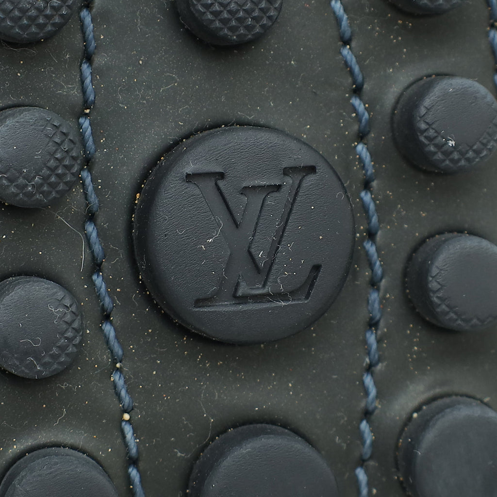 Louis Vuitton Navy Blue Vernis Oxford Loafer 37.5