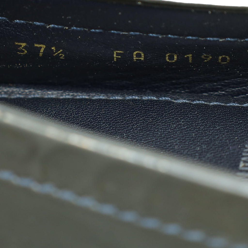Louis Vuitton Navy Blue Vernis Oxford Loafer 37.5