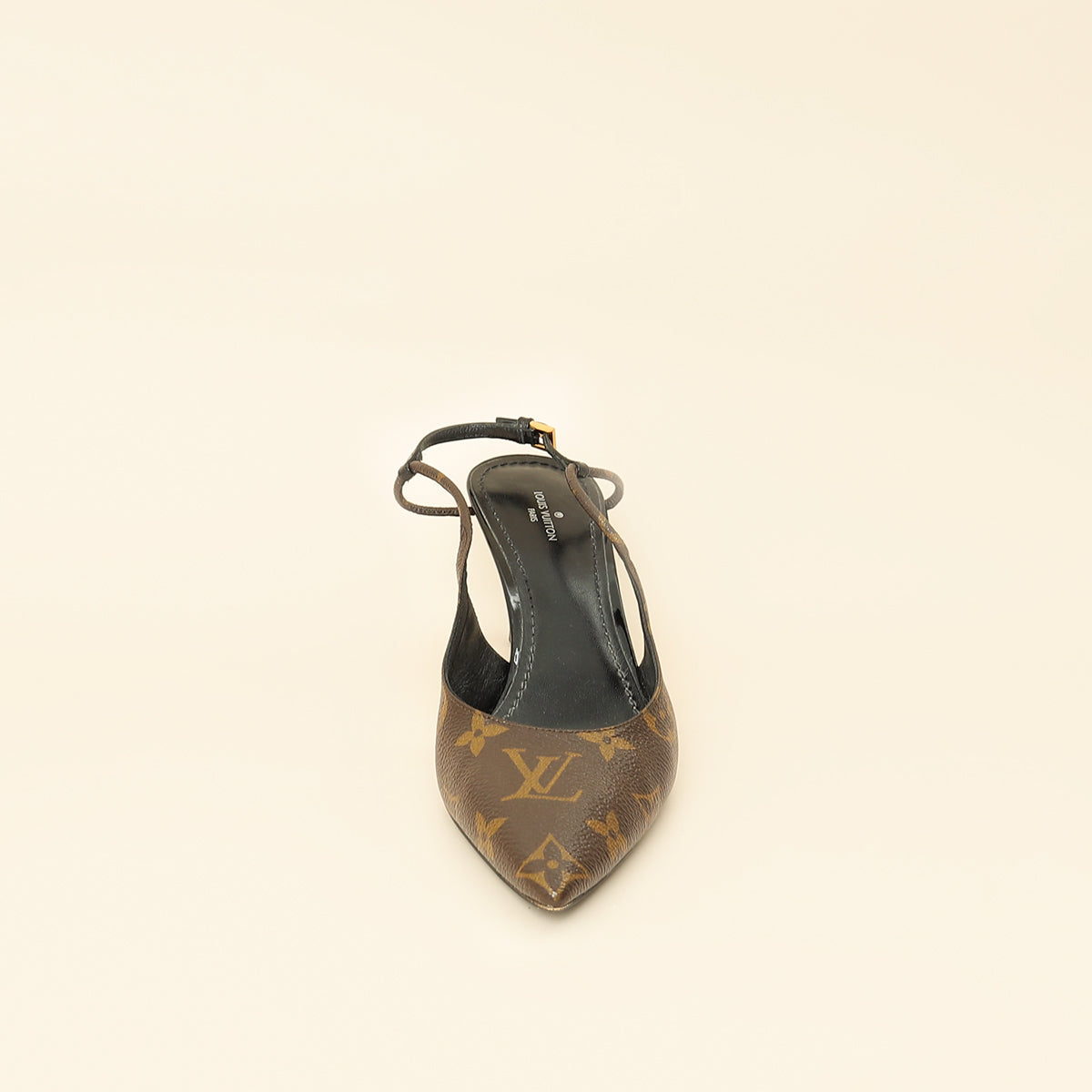 Louis Vuitton Monogram Cherie Slingback Pump 37.5