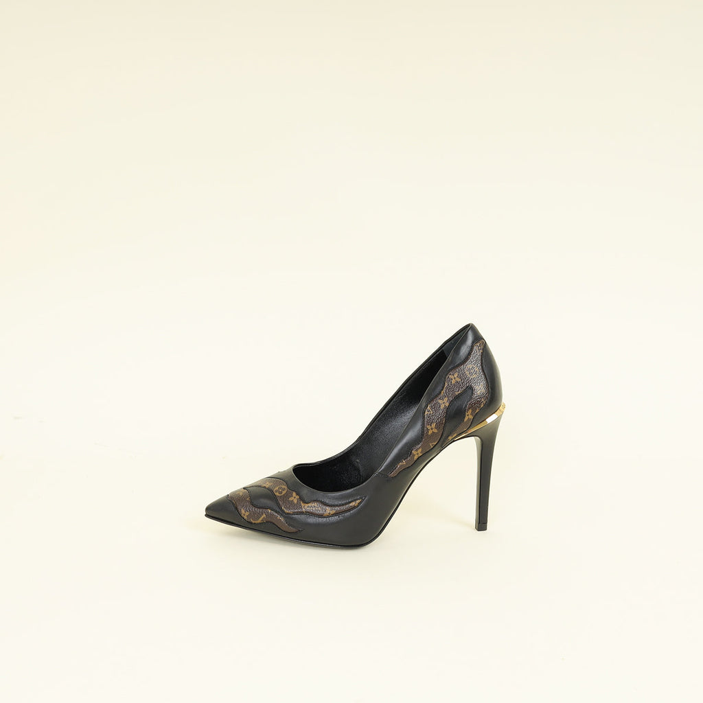Louis Vuitton Black First Lady Pumps 37