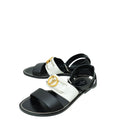 Louis Vuitton Bicolor Academy Flat Sandals 37
