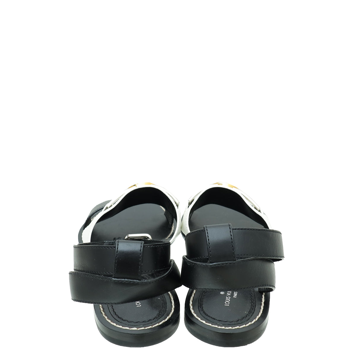 Louis Vuitton Bicolor Academy Flat Sandals 37