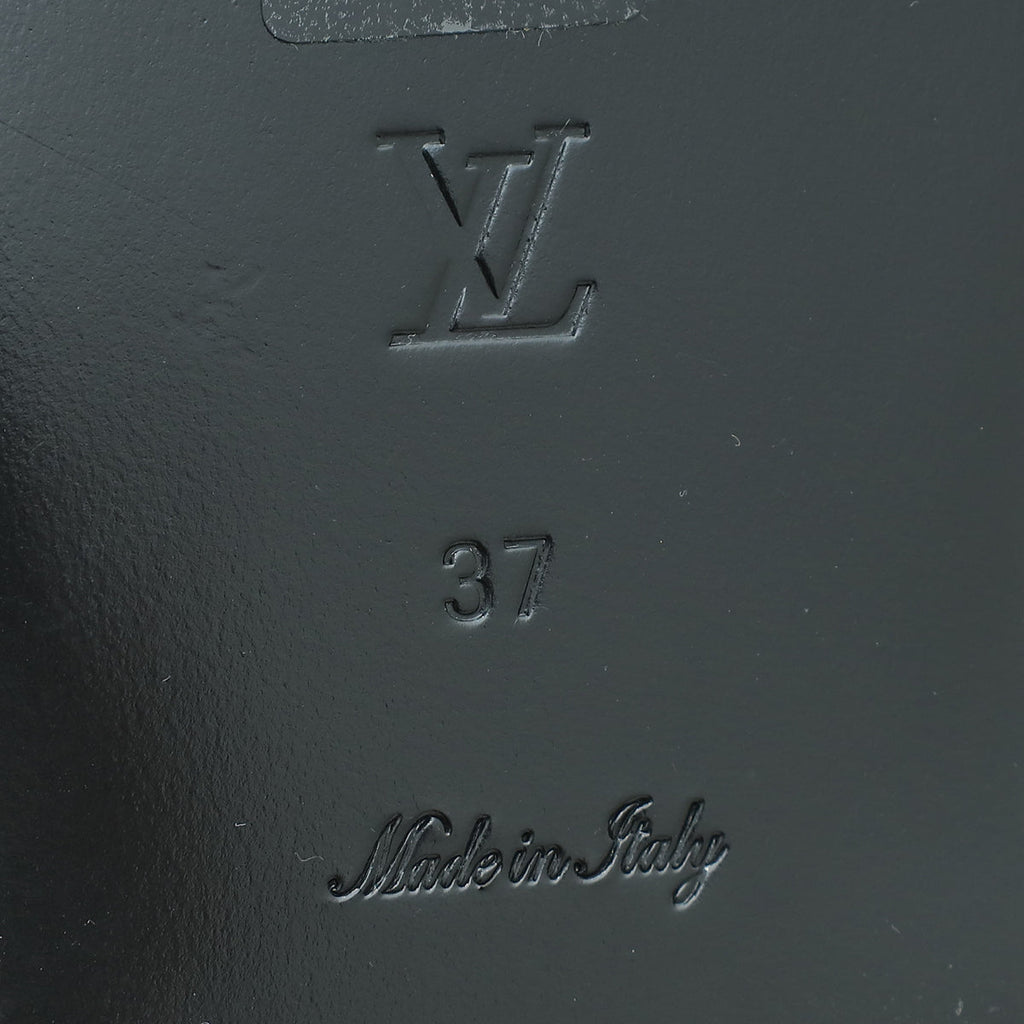 Louis Vuitton Bicolor Academy Flat Sandals 37
