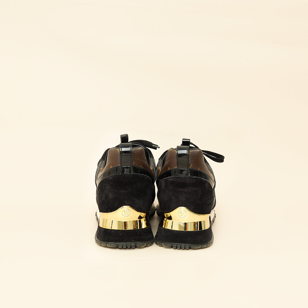 Louis Vuitton Monogram Black Run Away Sneaker 37