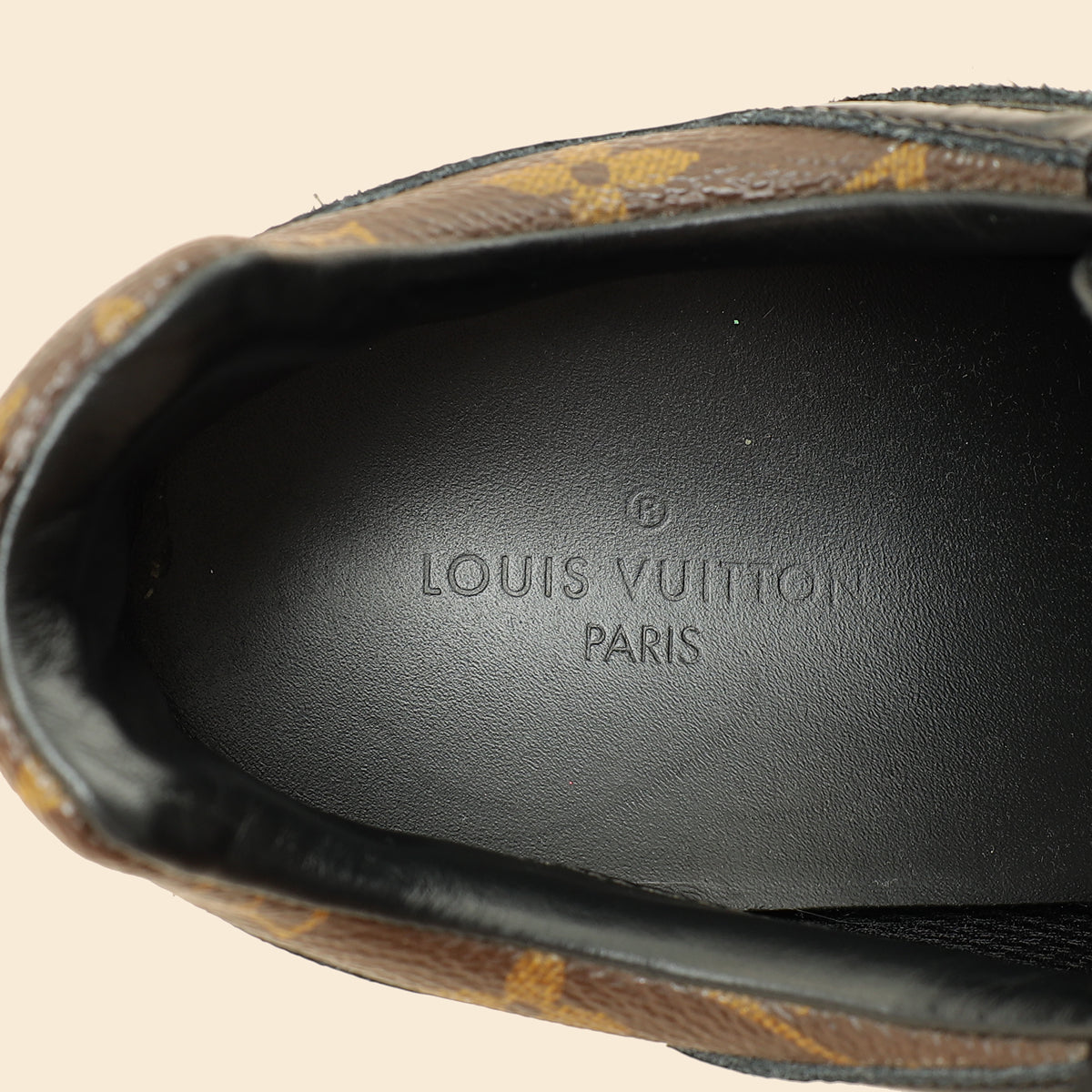 Louis Vuitton Monogram Black Run Away Sneaker 37
