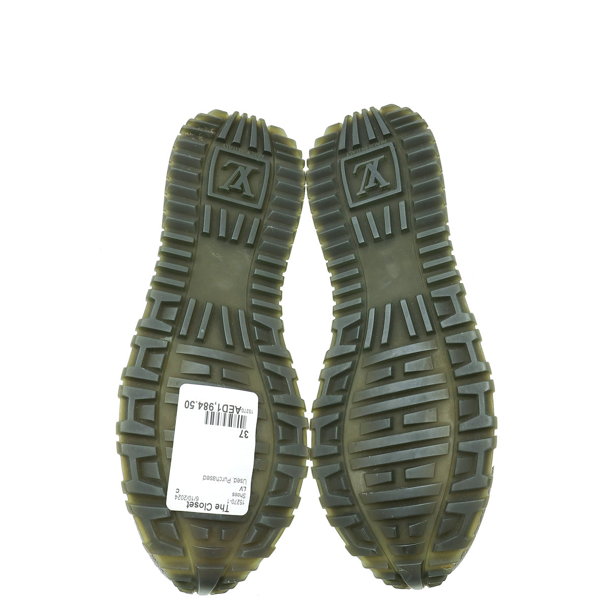 Louis Vuitton Bicolor Monogram Run Away Sneaker 37
