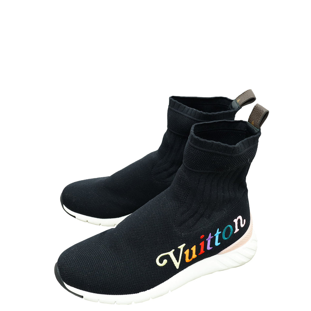 Louis Vuitton Black Aftergame Socks Ankle Sneaker 37
