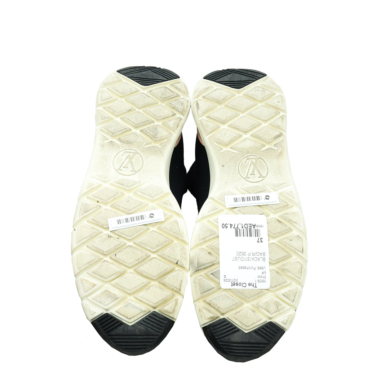 Louis Vuitton Black Aftergame Socks Ankle Sneaker 37