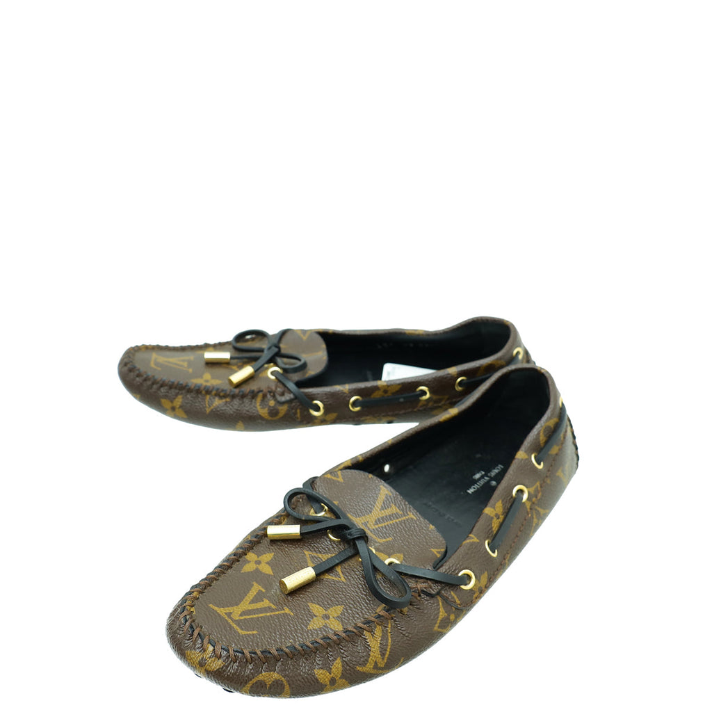 Louis Vuitton Monogram Gloria Flat Loafers 37