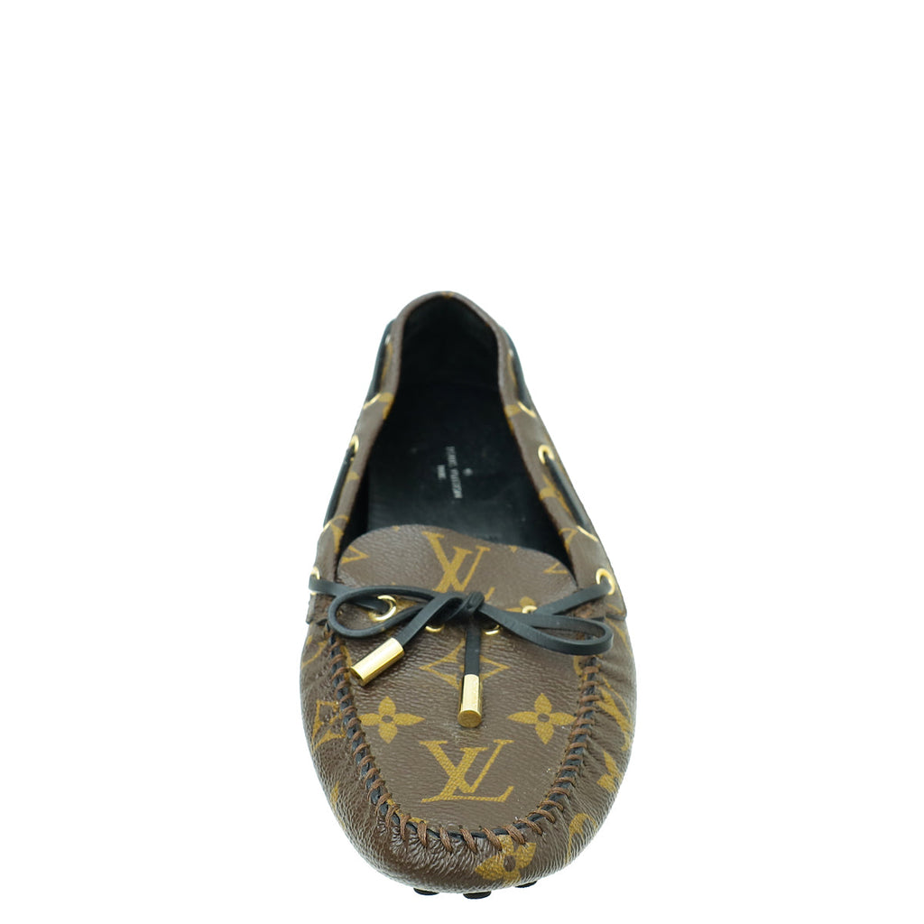 Louis Vuitton Monogram Gloria Flat Loafers 37
