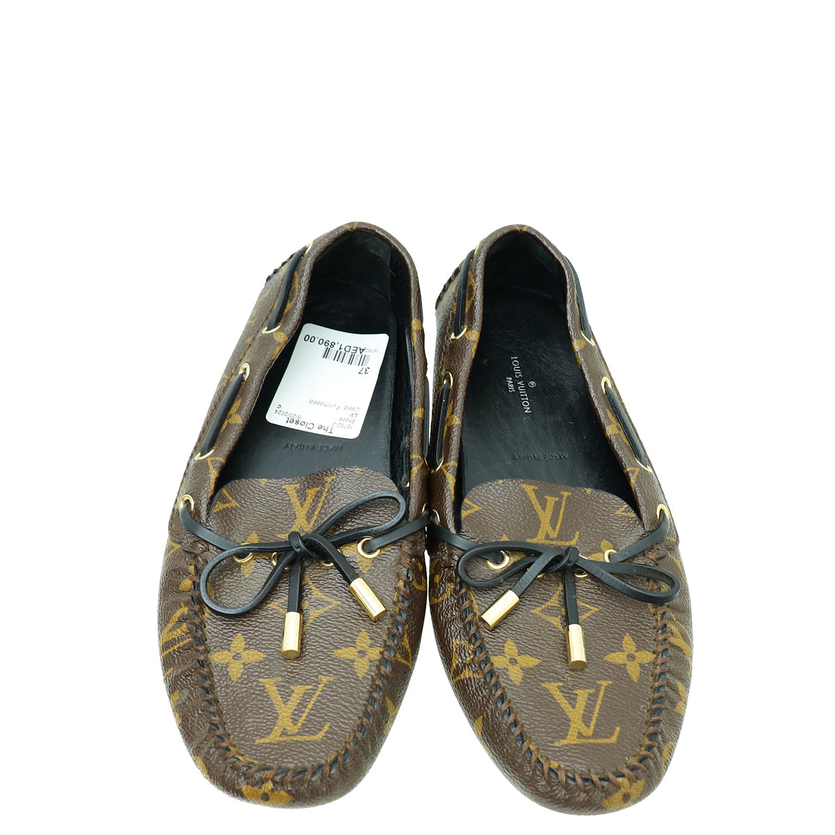 Louis Vuitton Monogram Gloria Flat Loafers 37