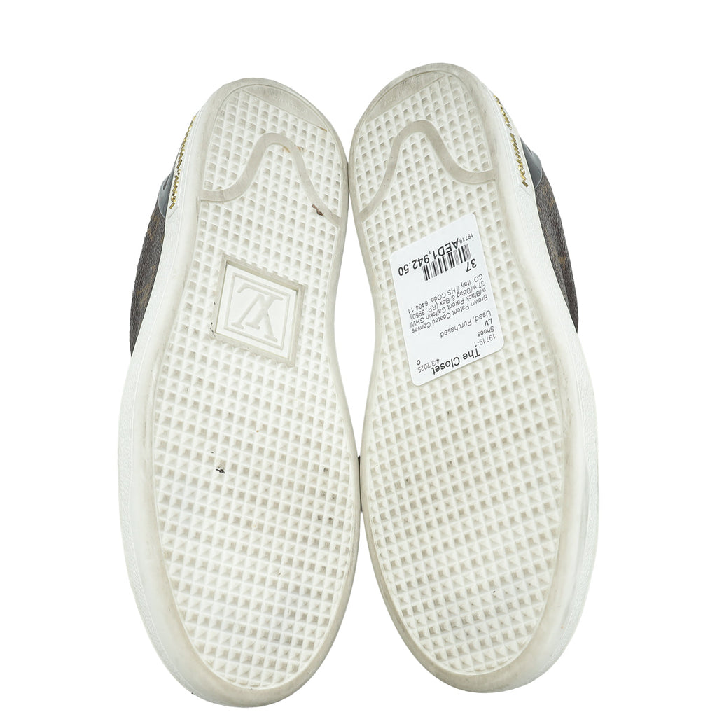 Louis Vuitton Bicolor Monogram Frontrow Sneakers 37