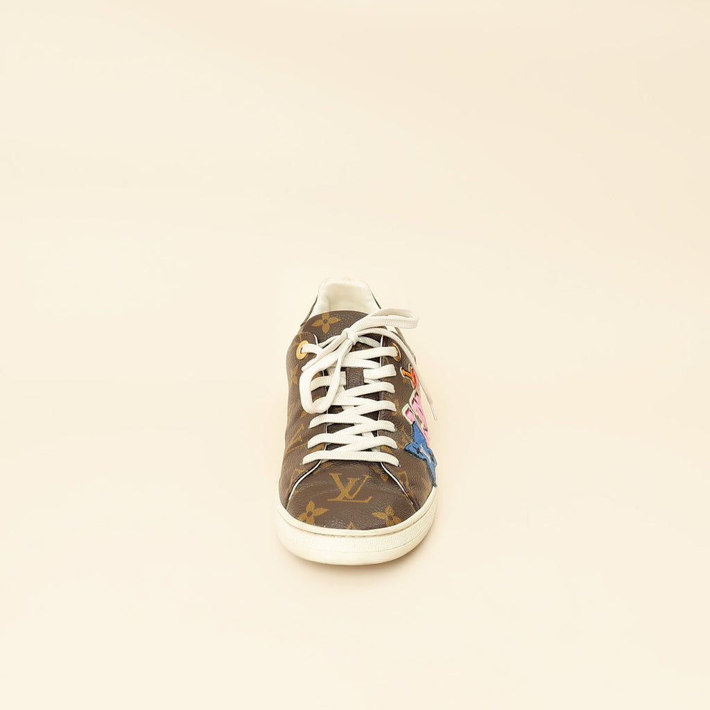 Louis Vuitton Brown Monogram Heart Sneakers 38.5