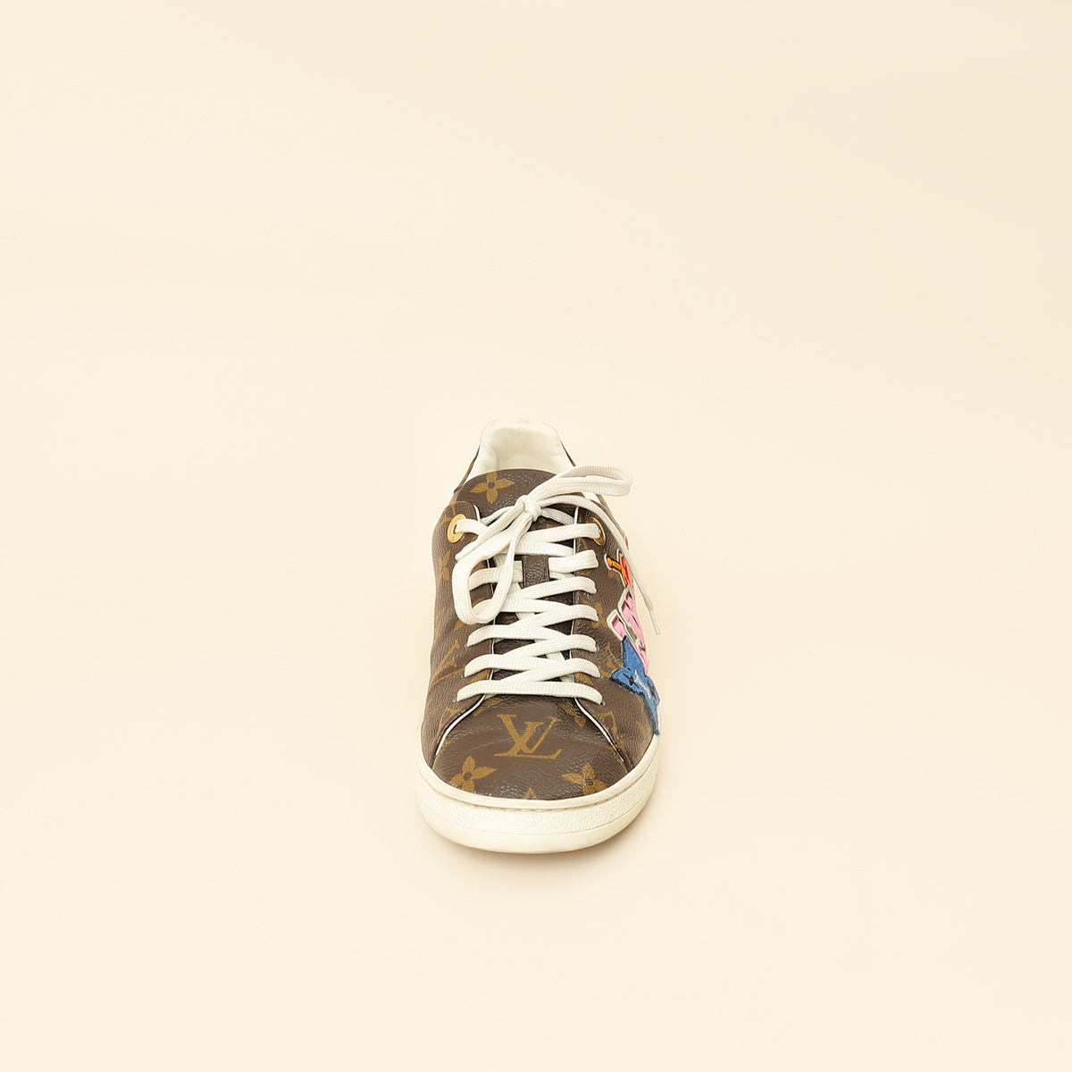Louis Vuitton Brown Monogram Heart Sneakers 38.5