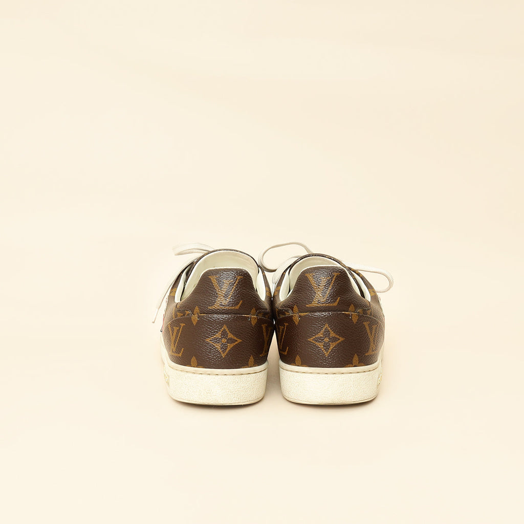Louis Vuitton Brown Monogram Heart Sneakers 38.5