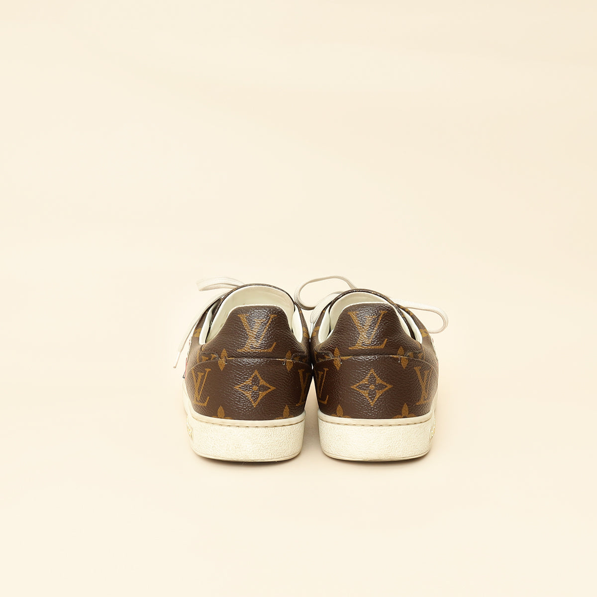 Louis Vuitton Brown Monogram Heart Sneakers 38.5
