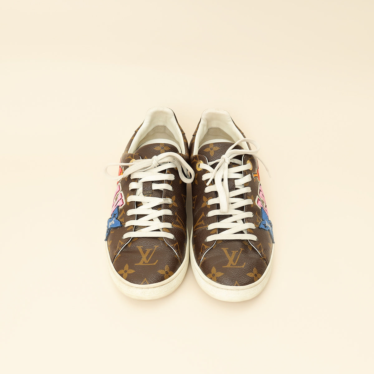 Louis Vuitton Brown Monogram Heart Sneakers 38.5