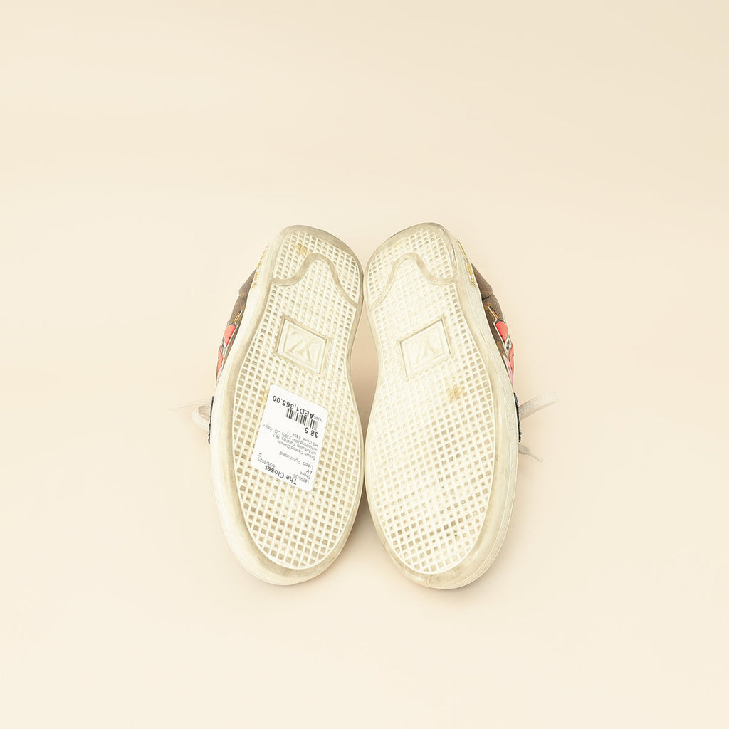 Louis Vuitton Brown Monogram Heart Sneakers 38.5