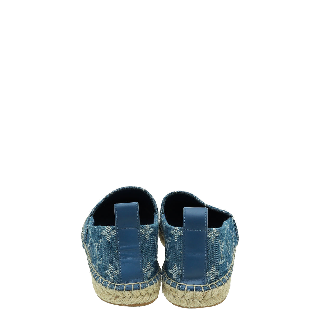 Louis Vuitton Blue Monogram Denim Starboard Espadrille Flats 38