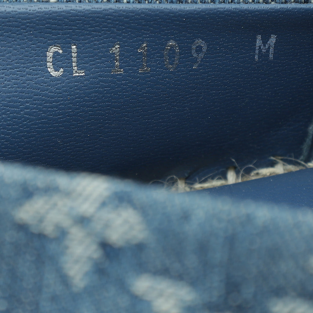 Louis Vuitton Blue Monogram Denim Starboard Espadrille Flats 38