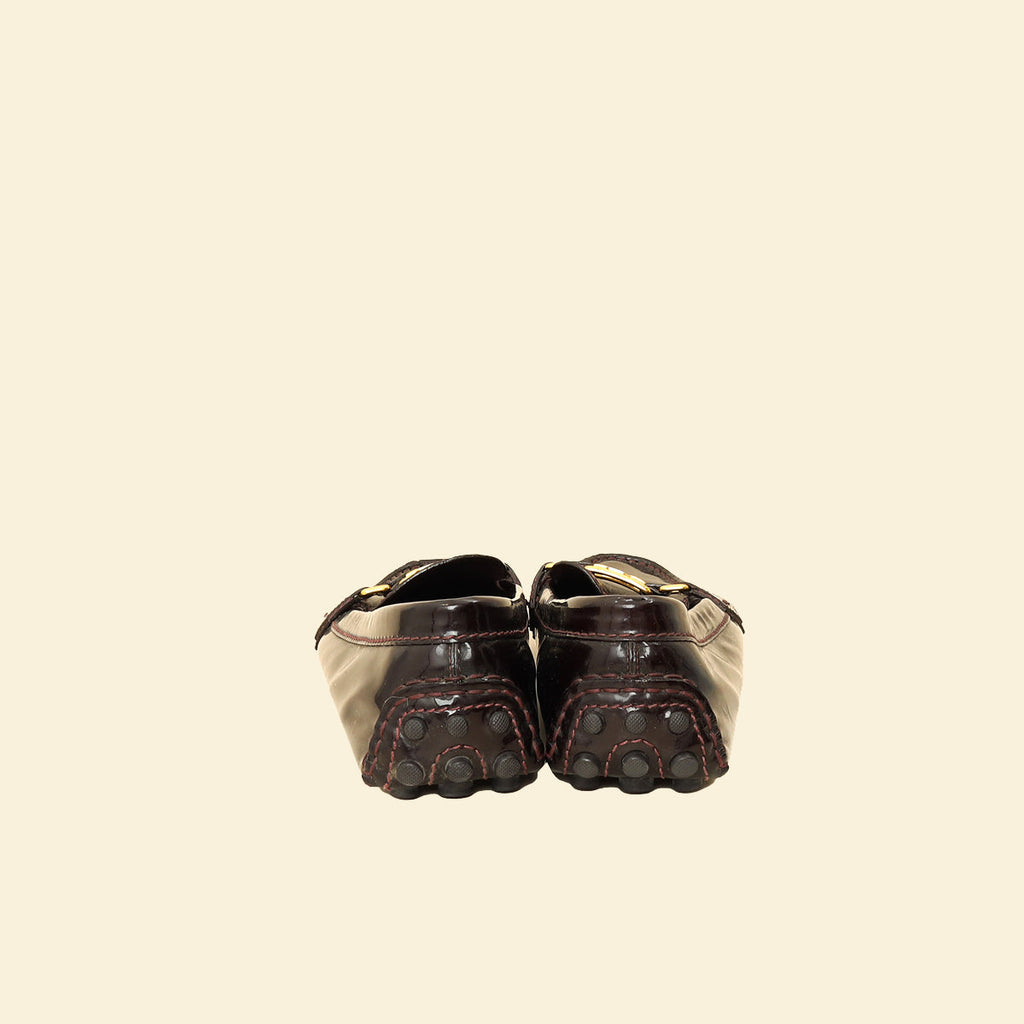 Louis Vuitton Amarante Initial Loafers 38