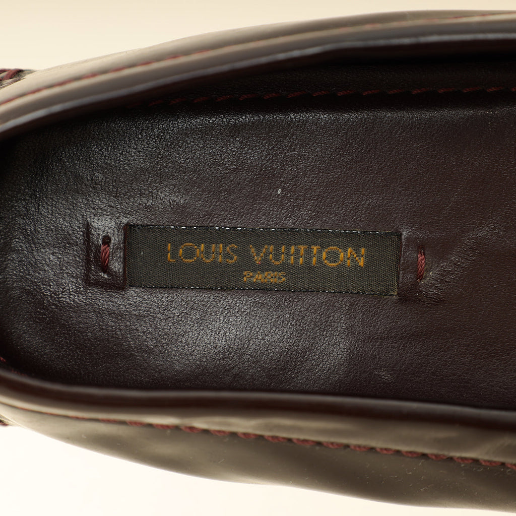 Louis Vuitton Amarante Initial Loafers 38