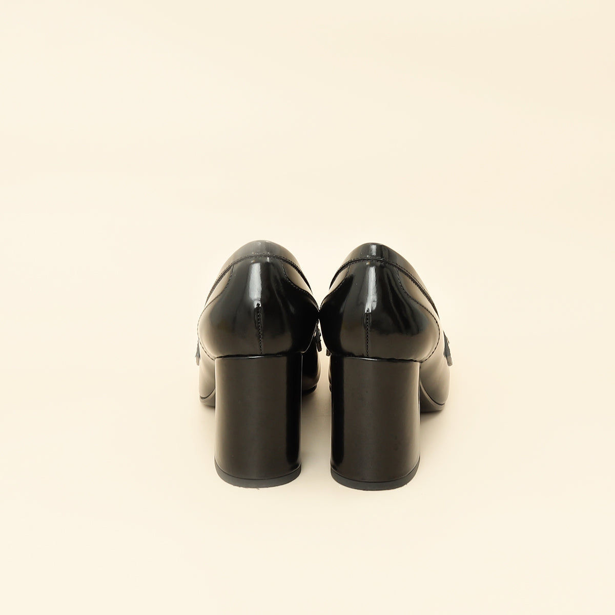 Louis Vuitton Black Chain Heel Loafer 38