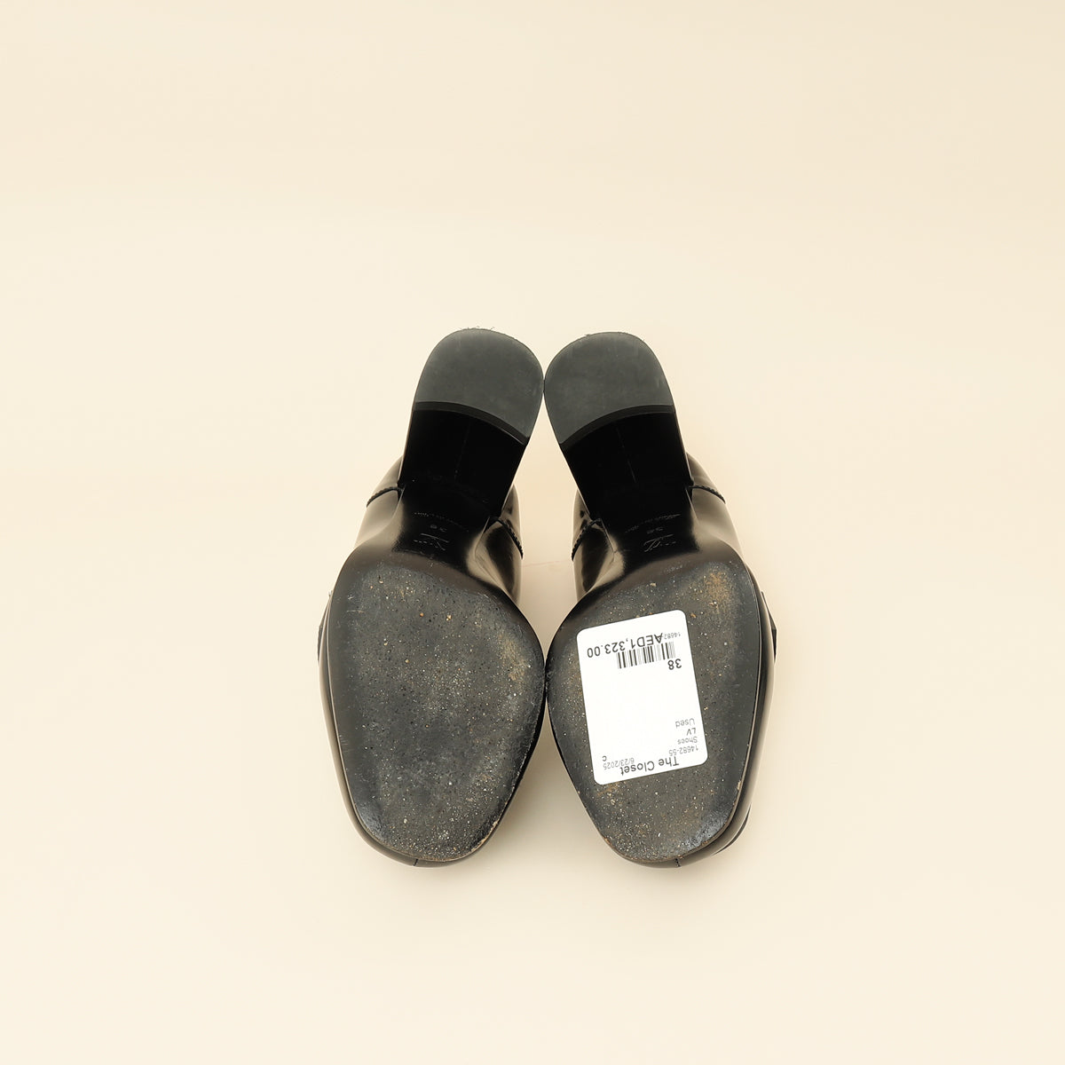 Louis Vuitton Black Chain Heel Loafer 38