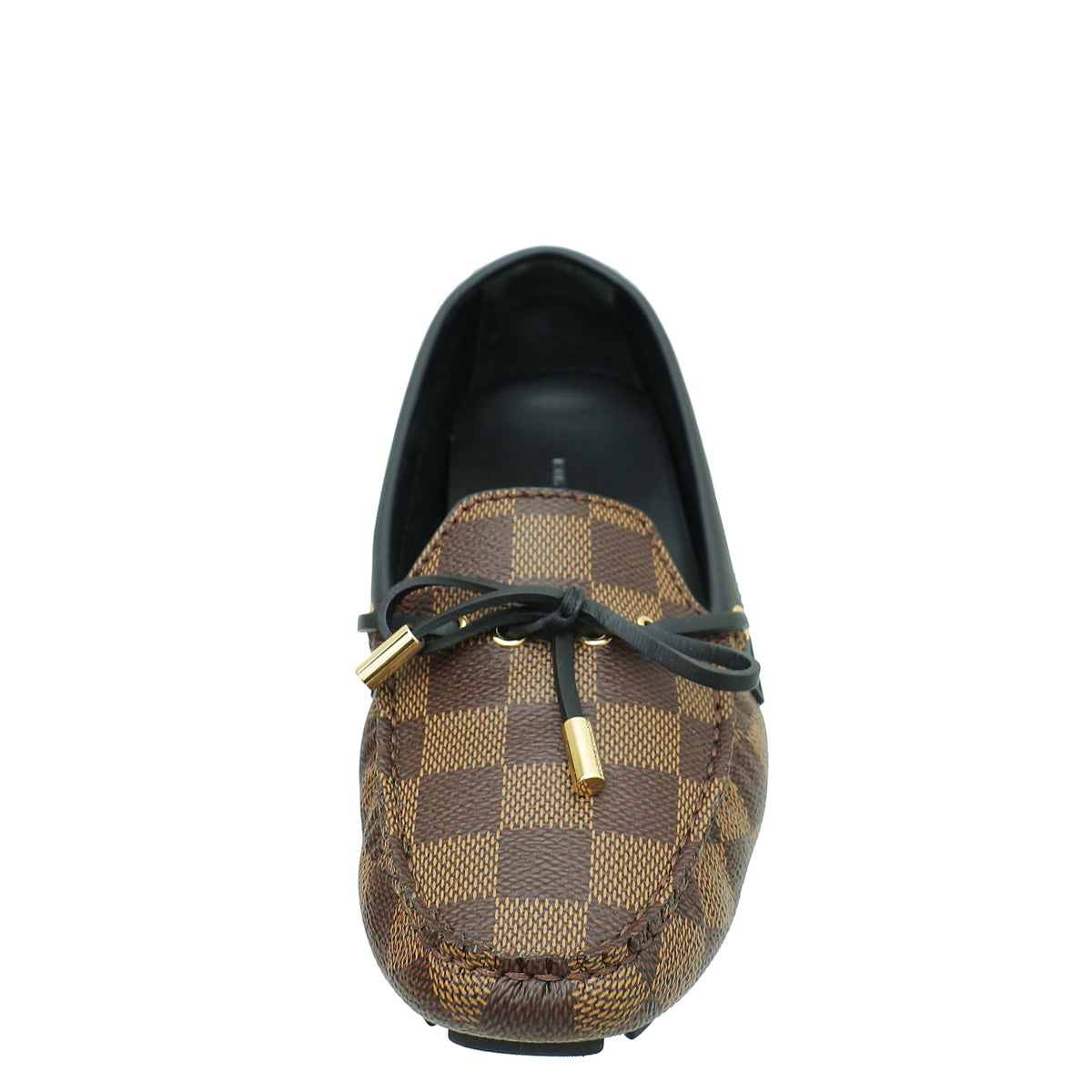 Louis Vuitton Damier Ebene Driver Moccasin Loafer 38