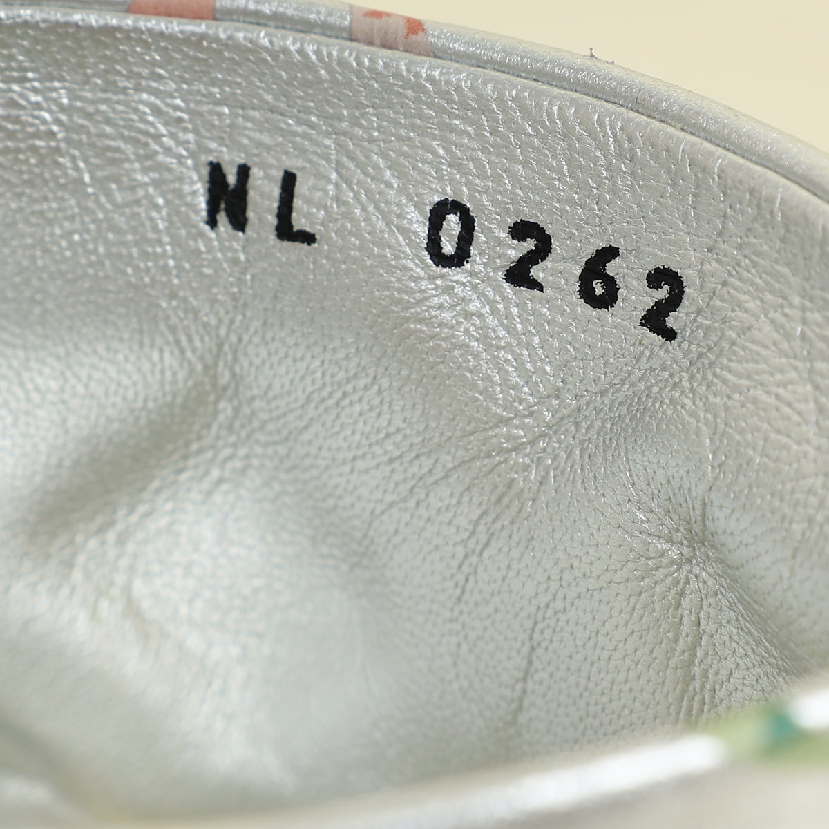 Louis Vuitton Metallic Silver Monogram Embossed Revival Mules 38