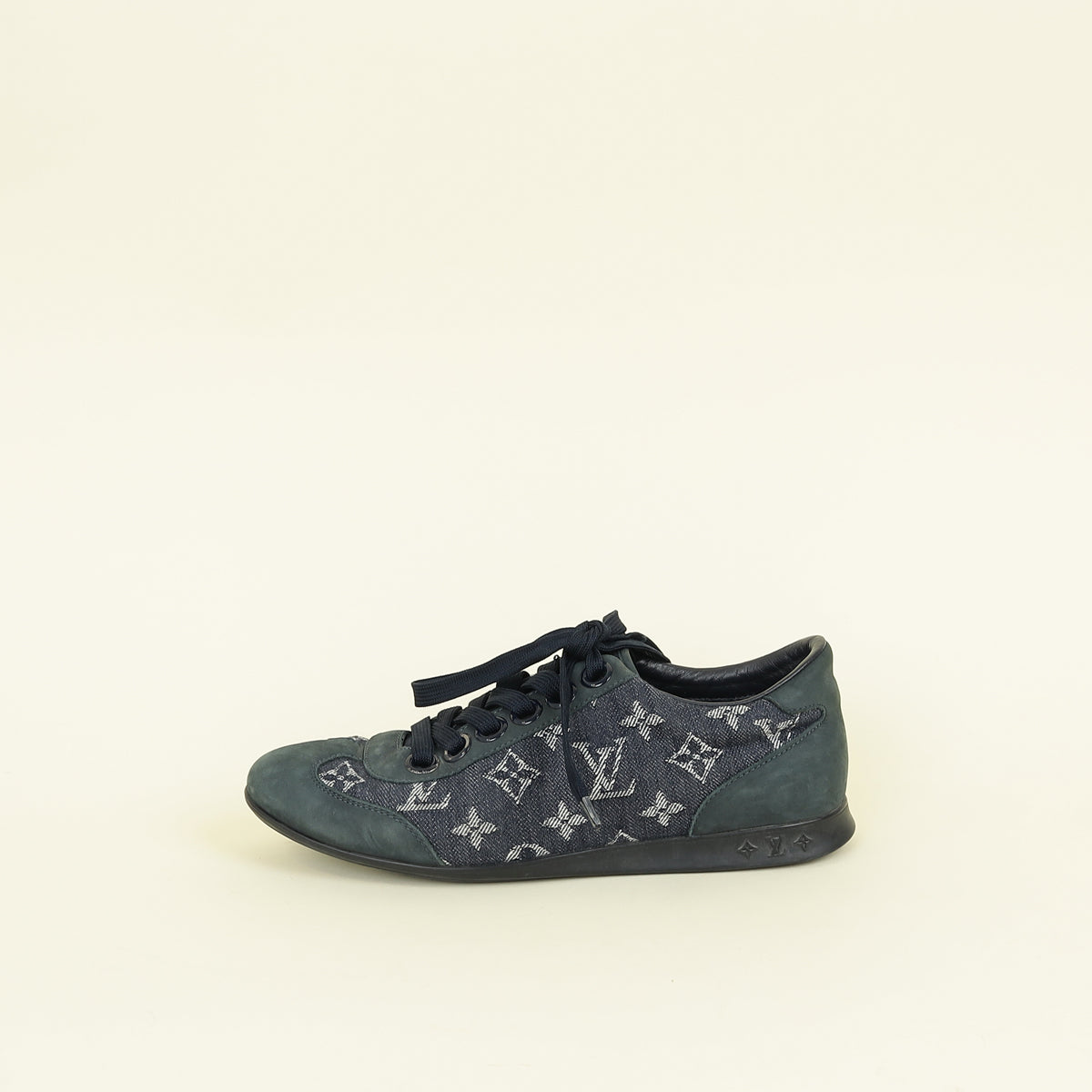 Louis Vuitton Blue Monogram Denim Sneaker 38