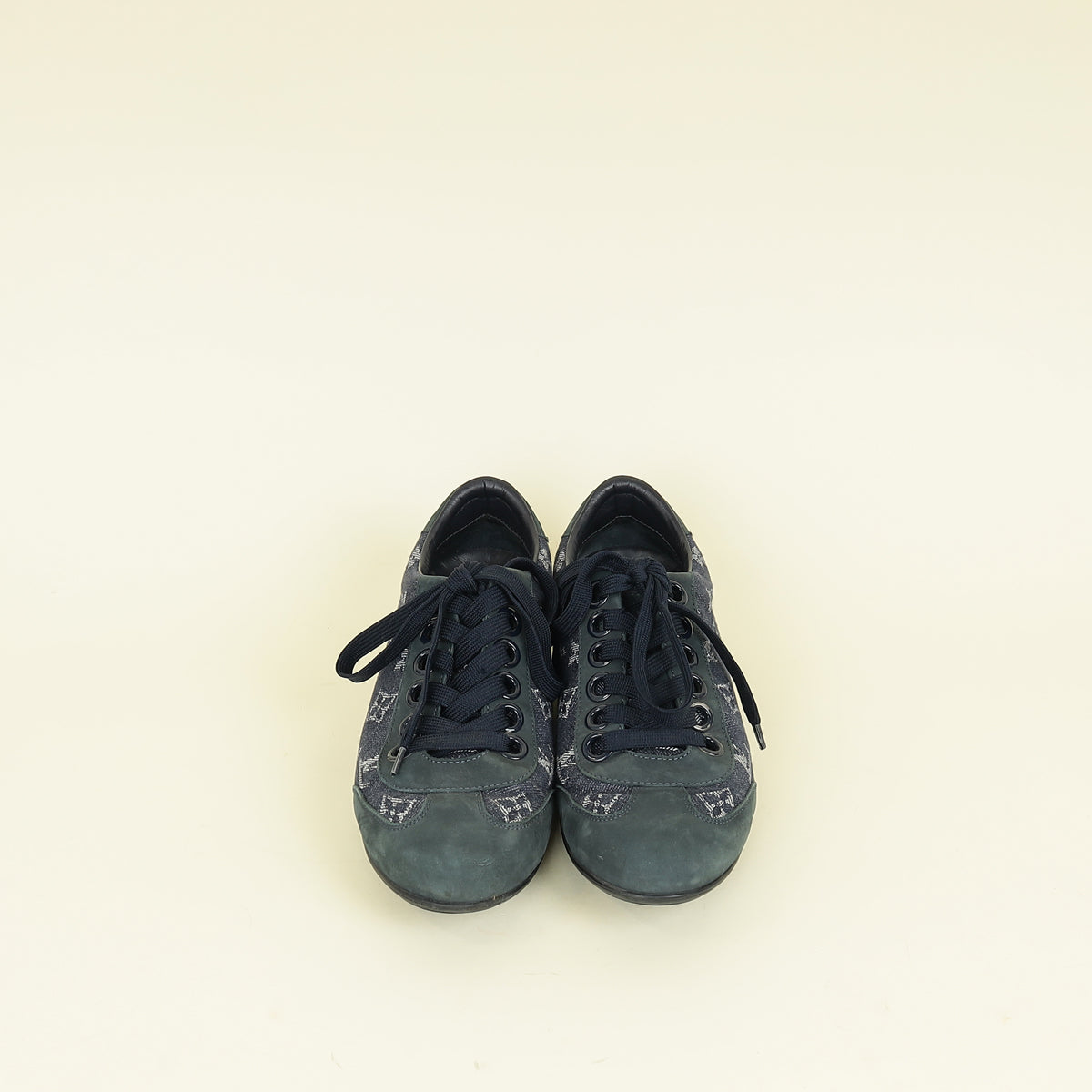 Louis Vuitton Blue Monogram Denim Sneaker 38