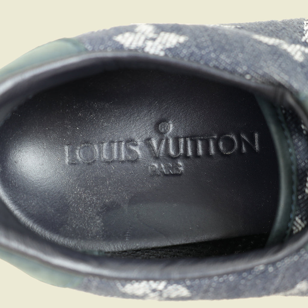 Louis Vuitton Blue Monogram Denim Sneaker 38