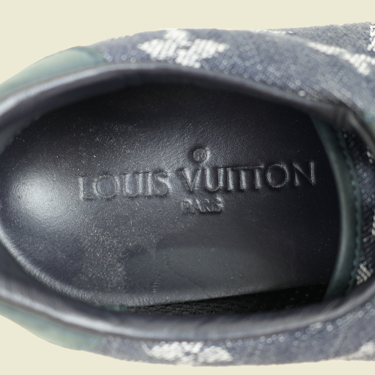 Louis Vuitton Blue Monogram Denim Sneaker 38