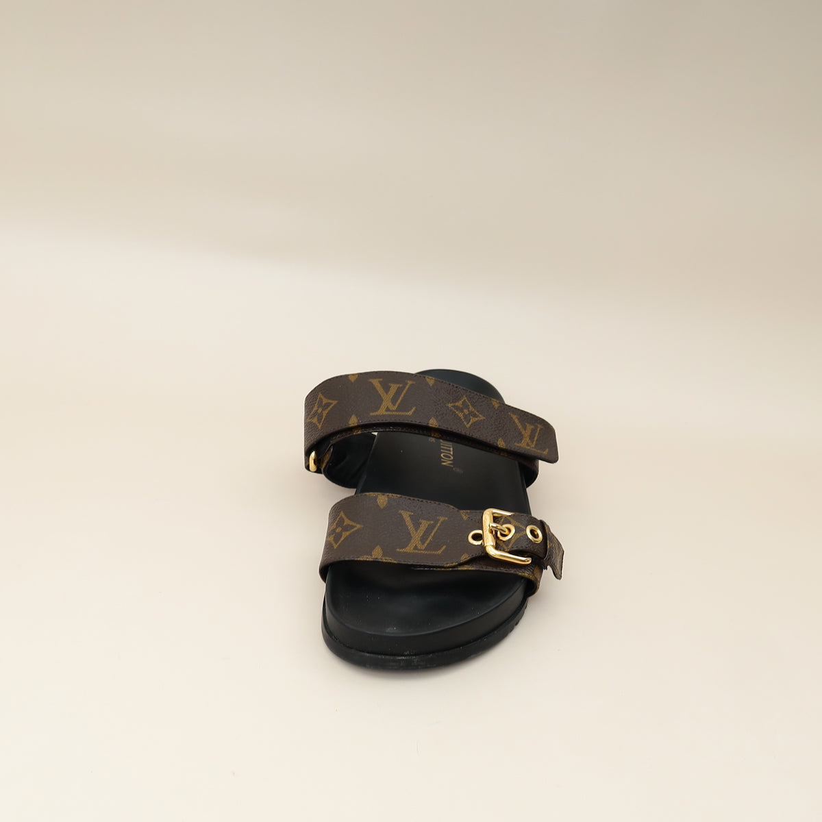 Louis Vuitton Monogram Bom Dia Flat Mules 38