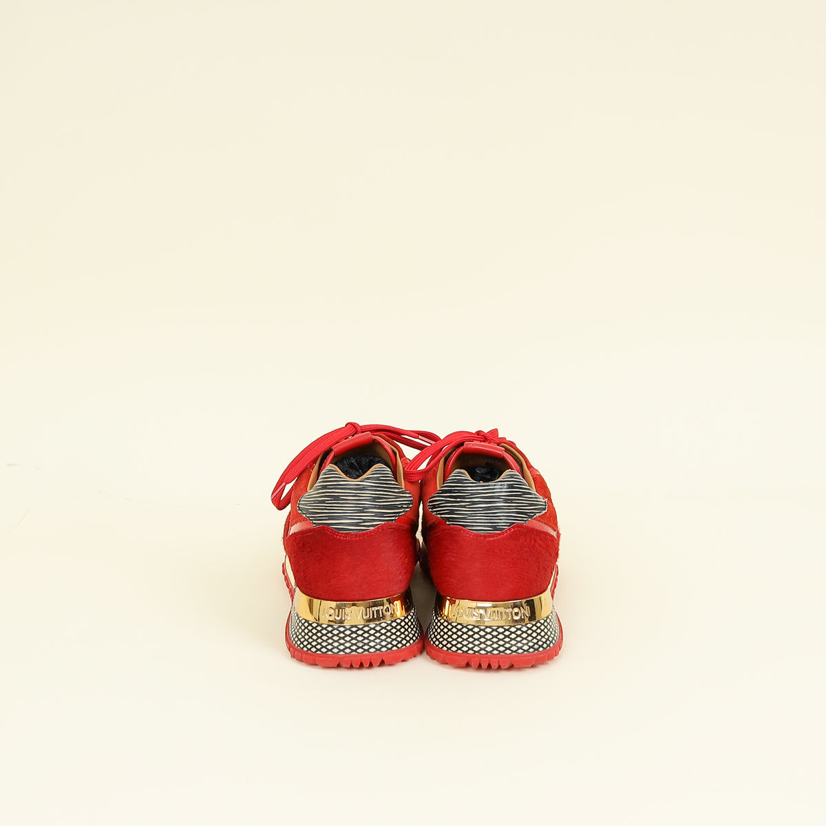 Louis Vuitton Red Run Away Sneakers 38