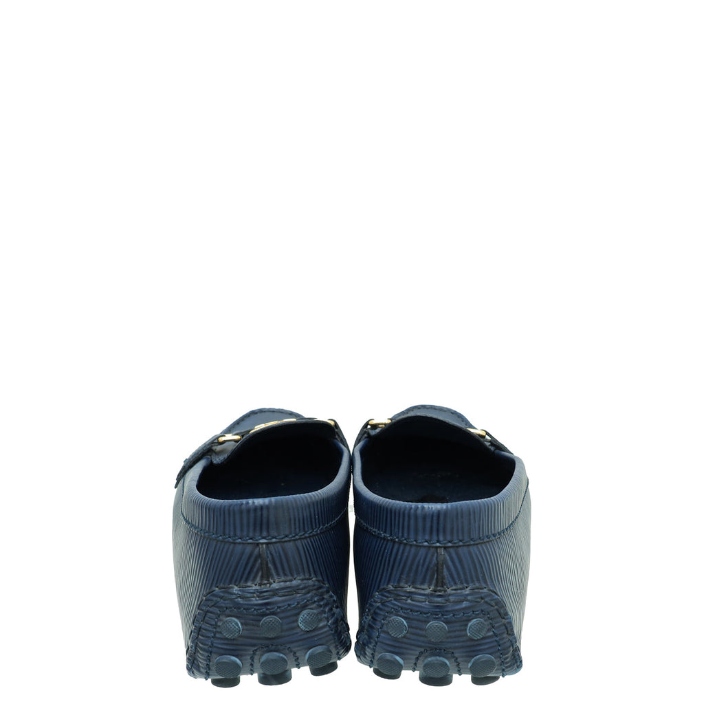 Louis Vuitton Navy Blue Oxford Loafer 39.5