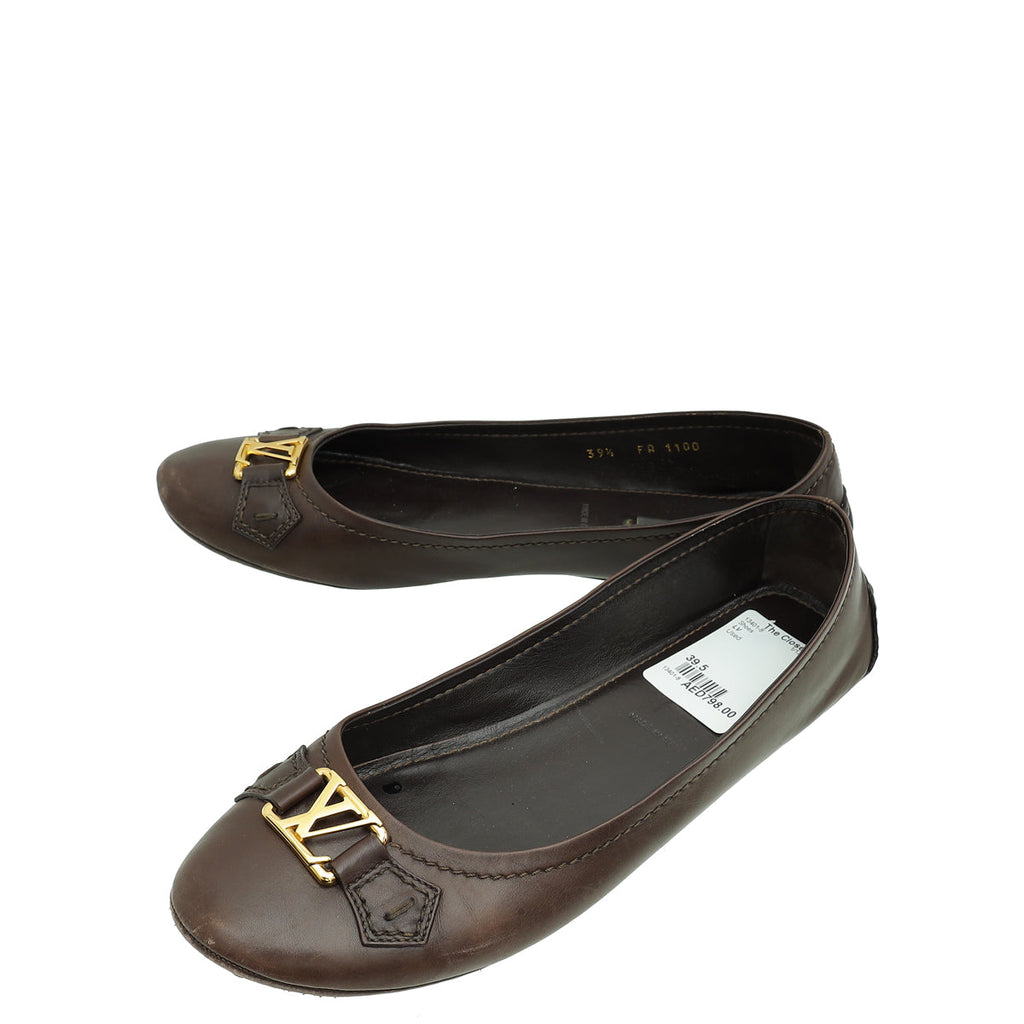 Louis Vuitton Brown Oxford Ballerina Flat 39.5