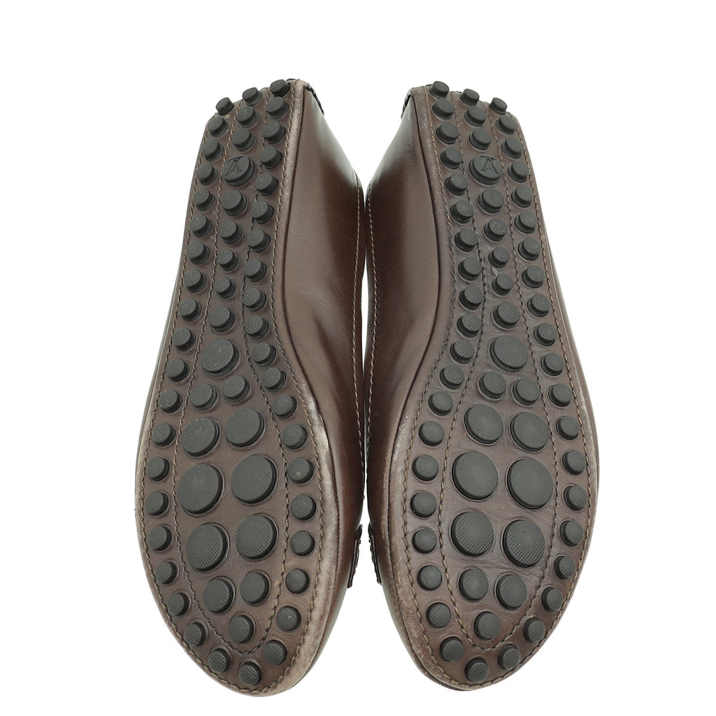 Louis Vuitton Brown Oxford Ballerina Flat 39.5